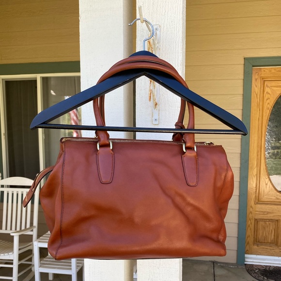 Coach Harper Sable Leather Satchel - Picture 2 of 8